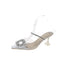 Women PVC Crystal Transparent Heel